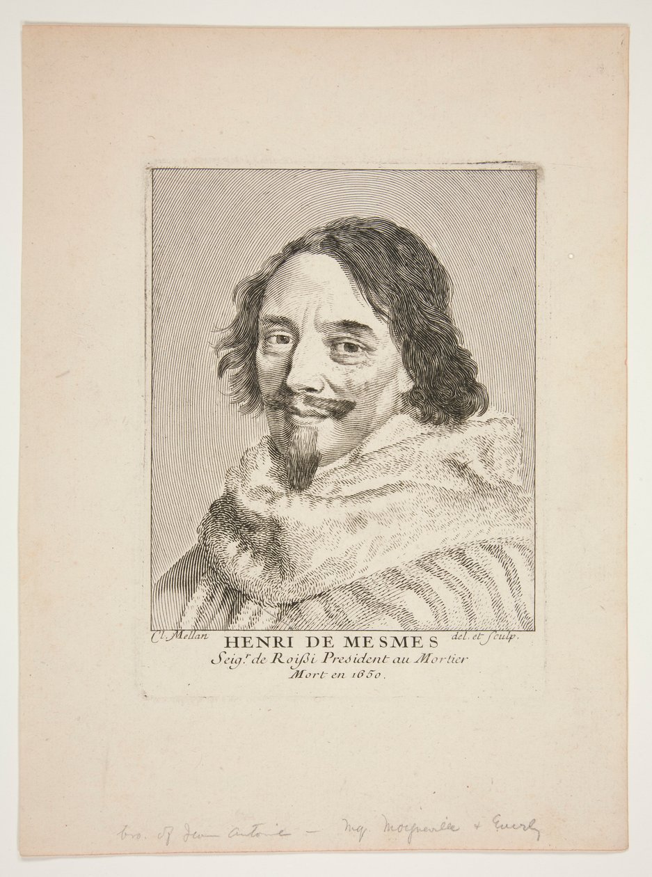 Henryk de Mesmes autorstwa Claude Mellan