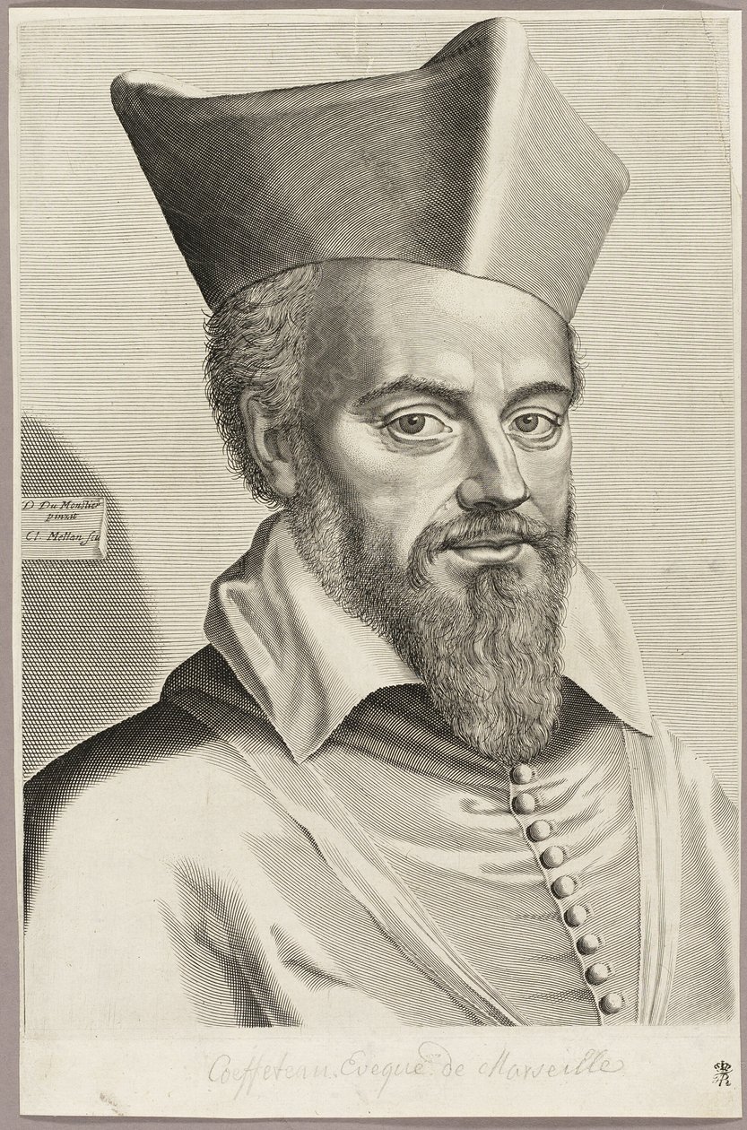 Nicolas Coeffeteau, biskup Marsylii autorstwa Claude Mellan