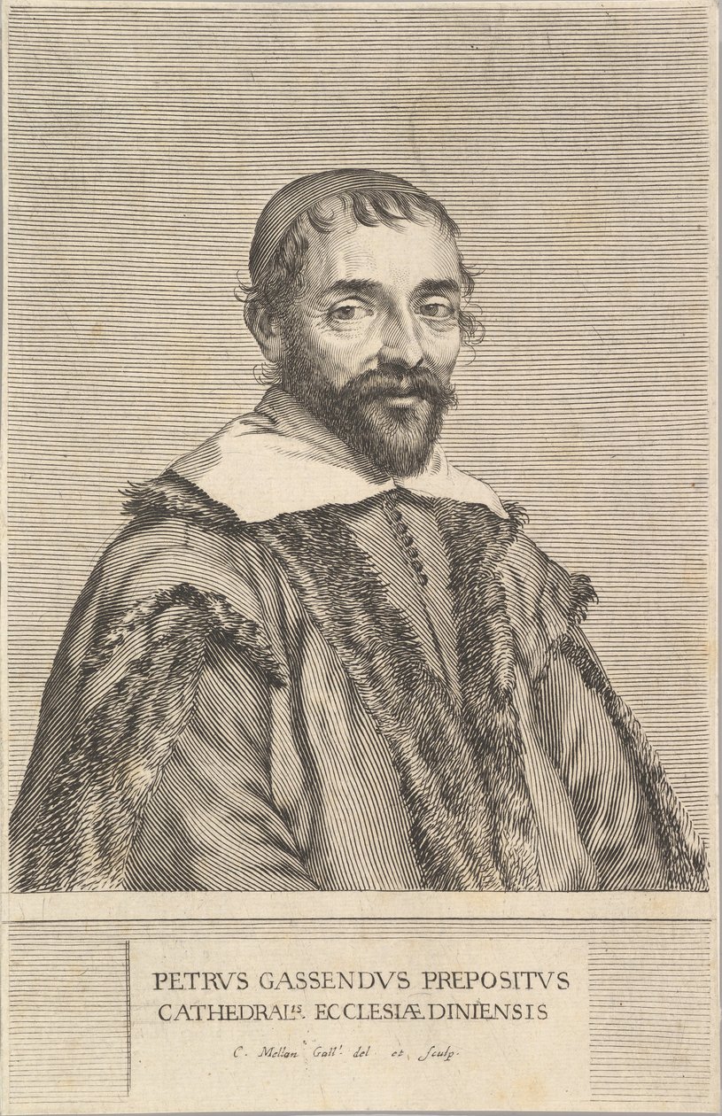 Pierre Gassendi, ca. 1637 lub 1638. autorstwa Claude Mellan