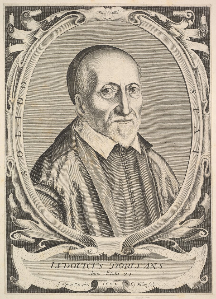 Portret Louisa dOrléansa, 1622. autorstwa Claude Mellan