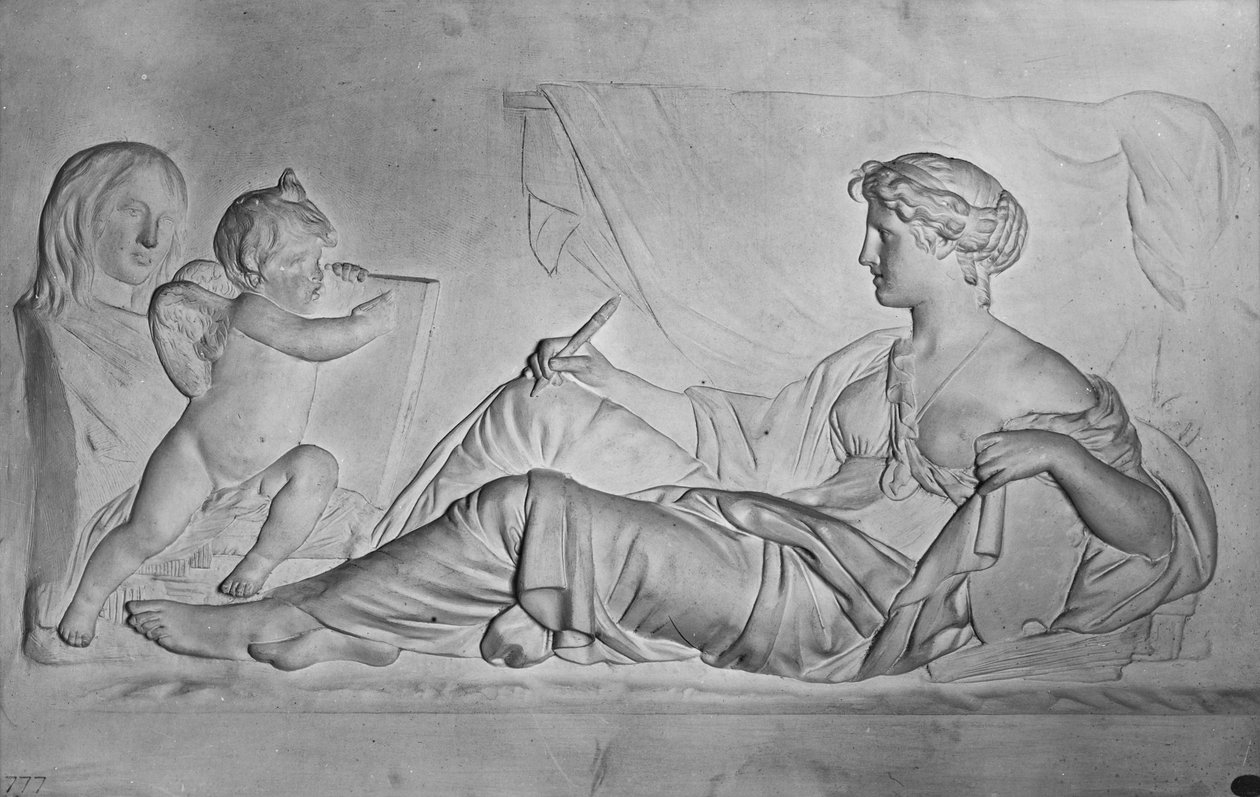 Historia, ok. 1810 (terakota) autorstwa Claude Michel Clodion