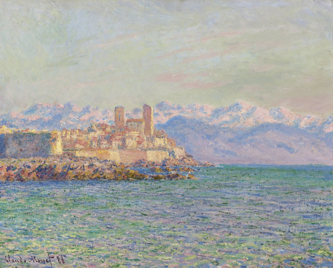 Antibes, Fort, 1888 autorstwa Claude Monet