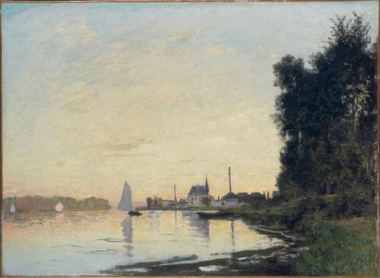 Argenteuil, późne popołudnie autorstwa Claude Monet