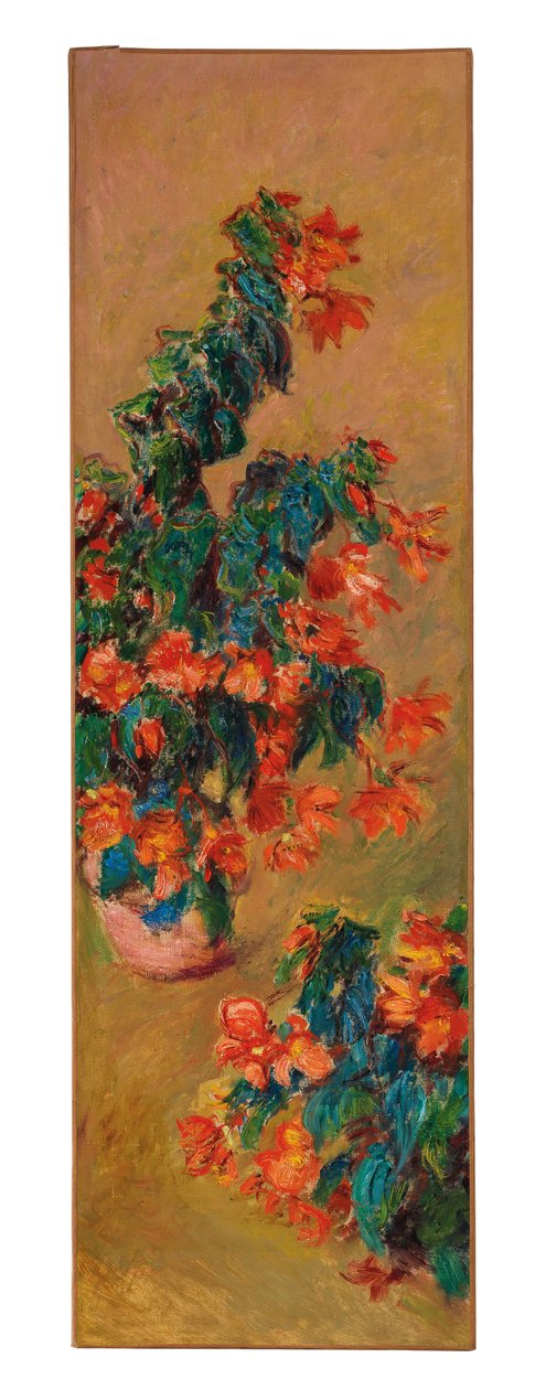 Doniczkowe czerwone azalie, 1883 autorstwa Claude Monet