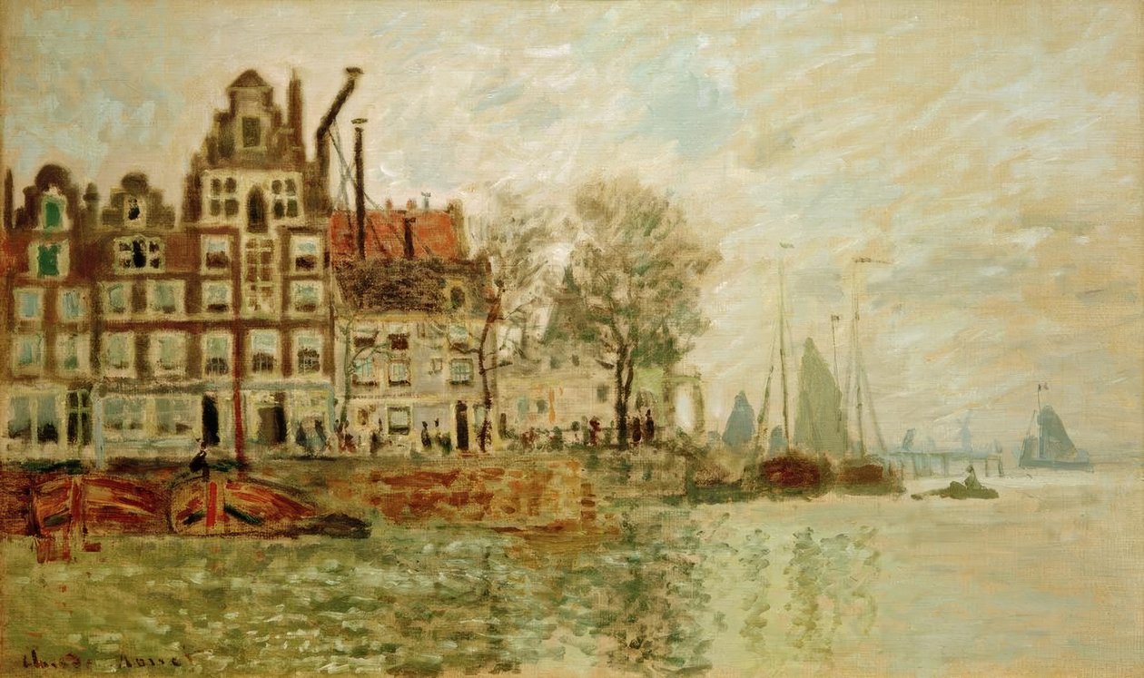 Widok na Amsterdam autorstwa Claude Monet