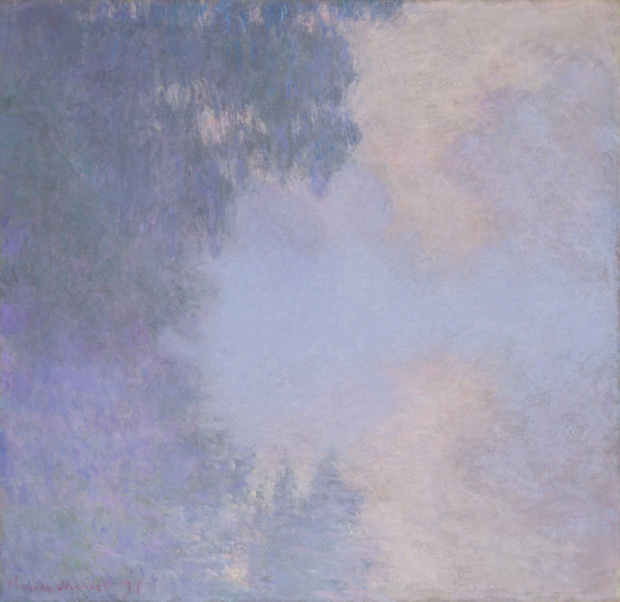 Odnoga Sekwany w pobliżu Giverny (Mgła) autorstwa Claude Monet