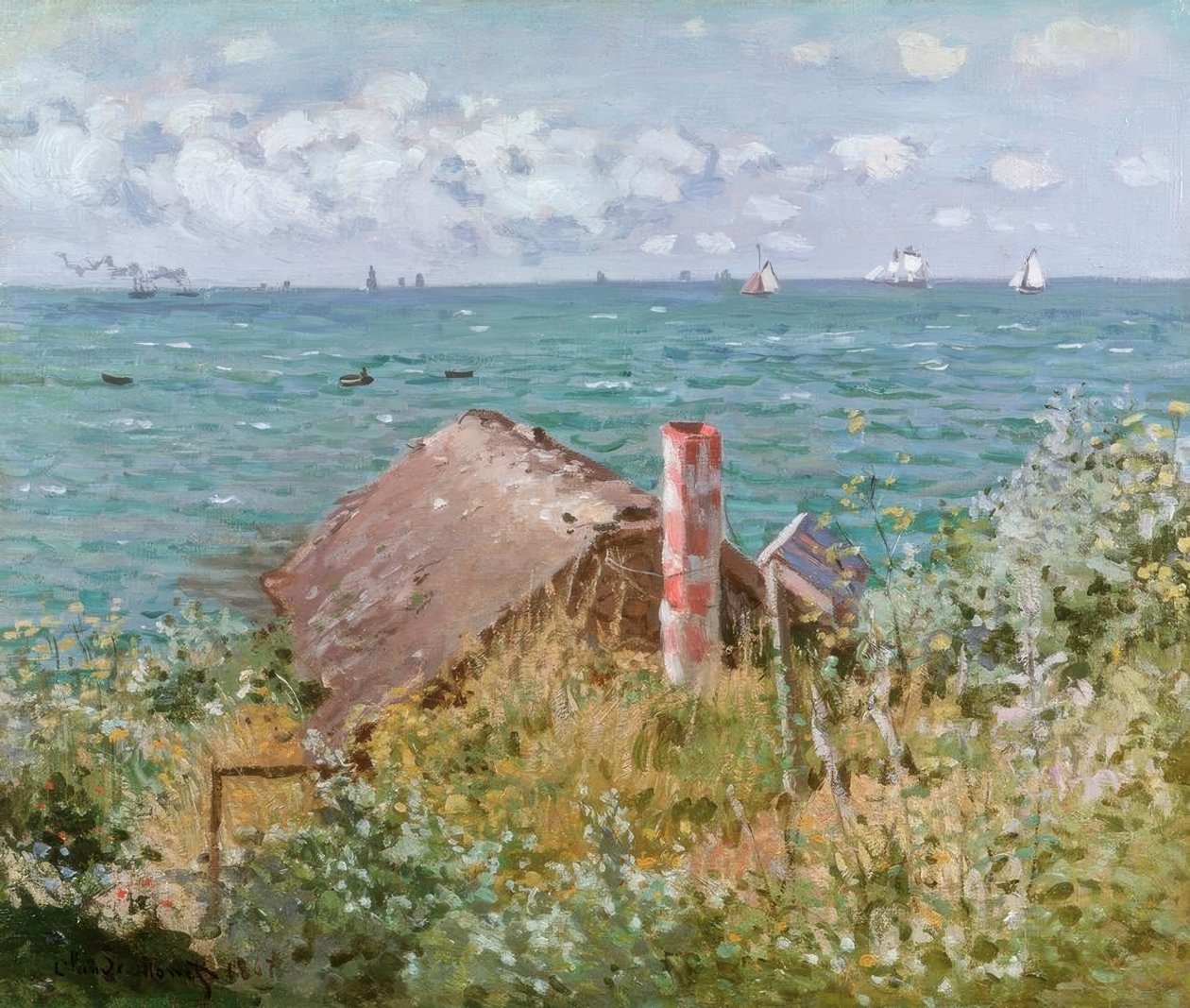 Kabina w Sainte-Adresse autorstwa Claude Monet