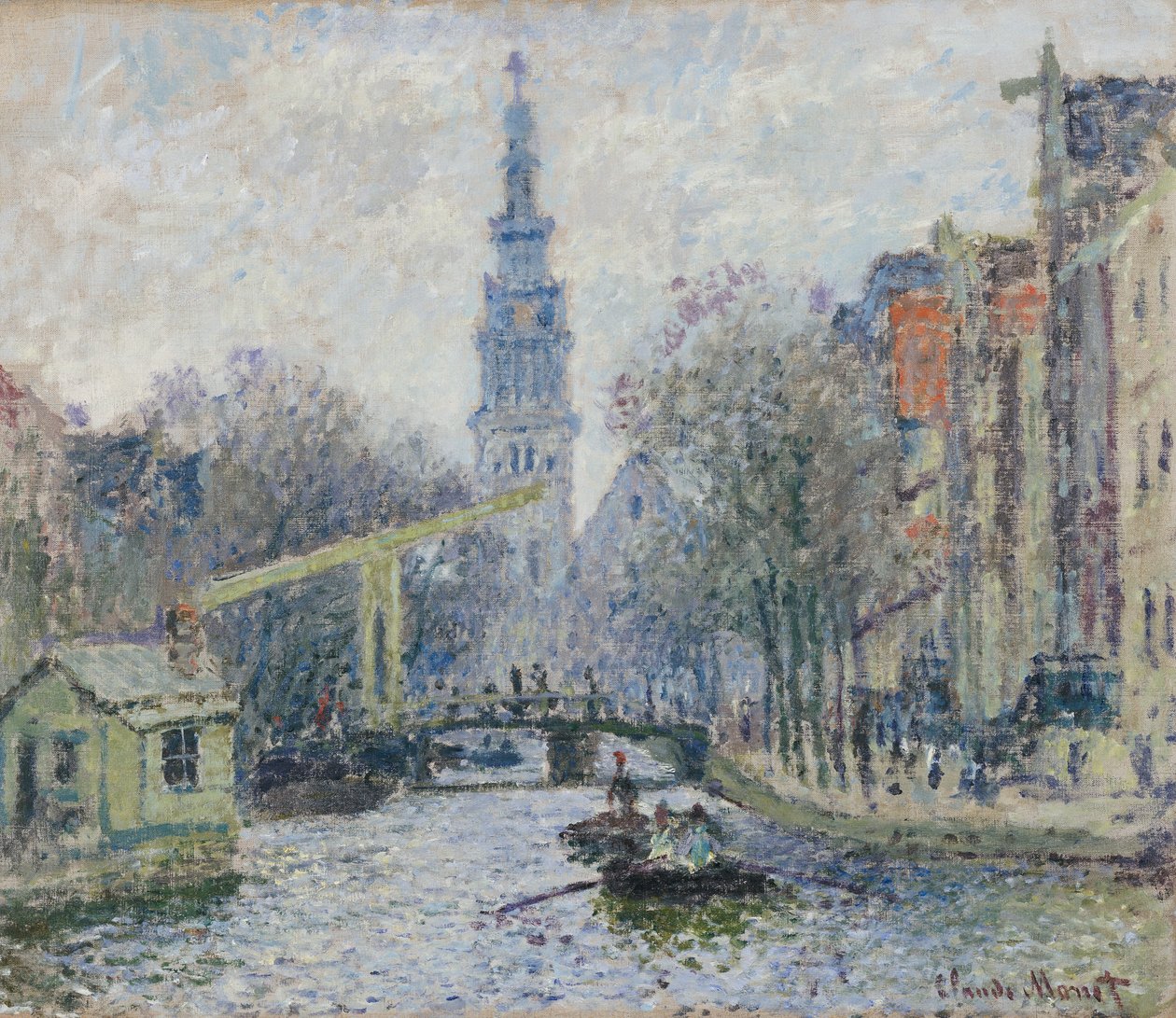 Kanał Amsterdamski, 1874 autorstwa Claude Monet