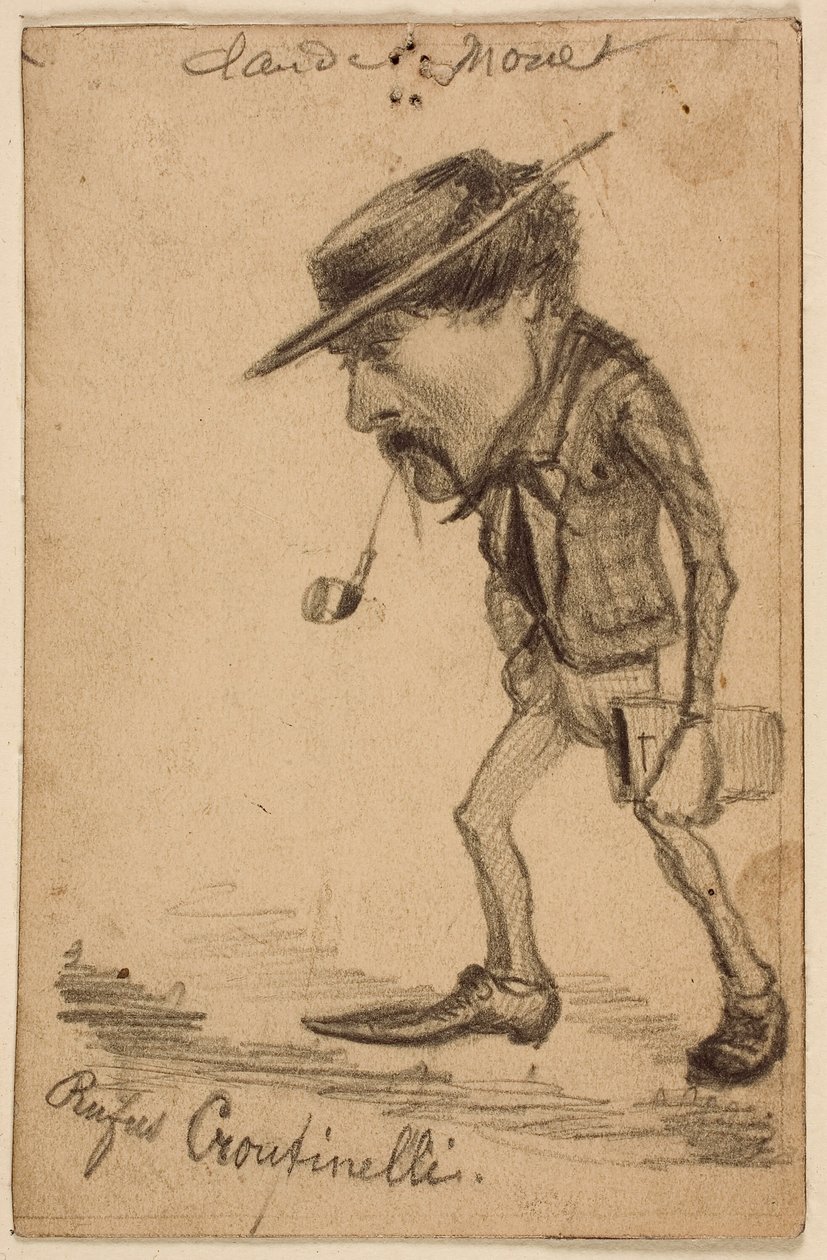 Karykatura Henri Cassinelli („Rufus Croutinelli”) autorstwa Claude Monet