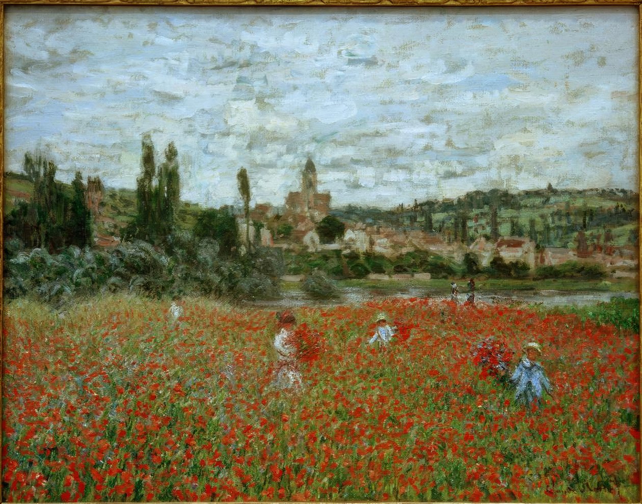 Pole maków w pobliżu Vétheuil autorstwa Claude Monet