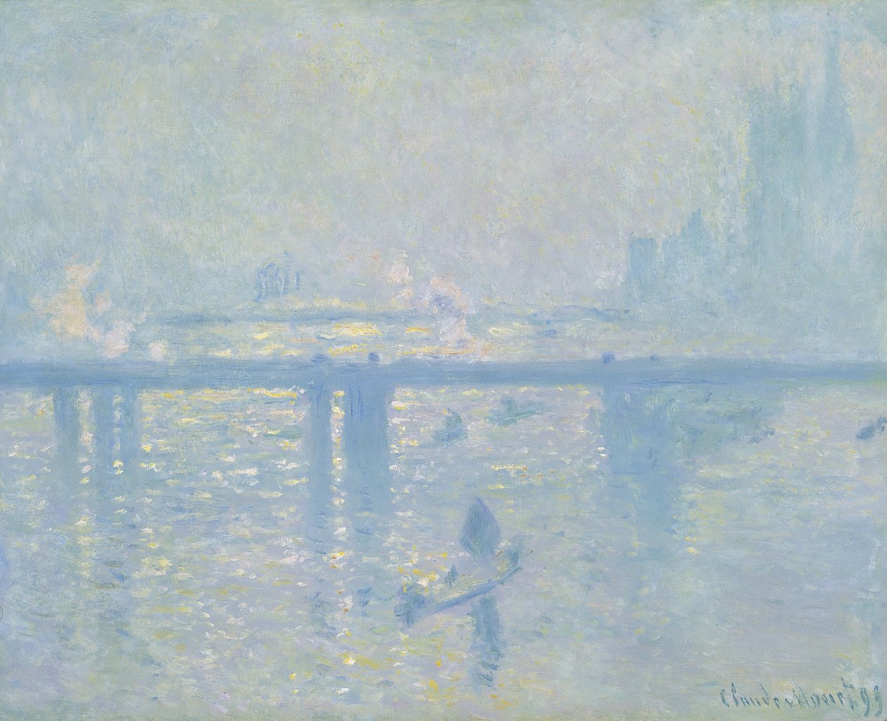 Charing-Cross Bridge w Londynie, 1899 autorstwa Claude Monet