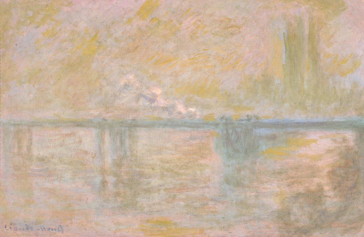 Charing-Cross Bridge w Londynie, ok. 1930 r. 1902 autorstwa Claude Monet