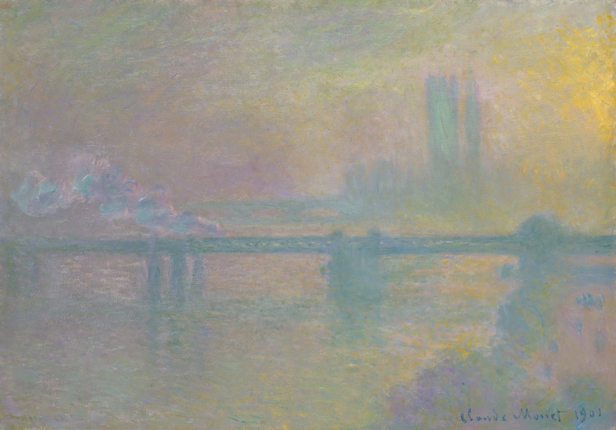 Charing Cross Bridge, Londyn, 1901. autorstwa Claude Monet