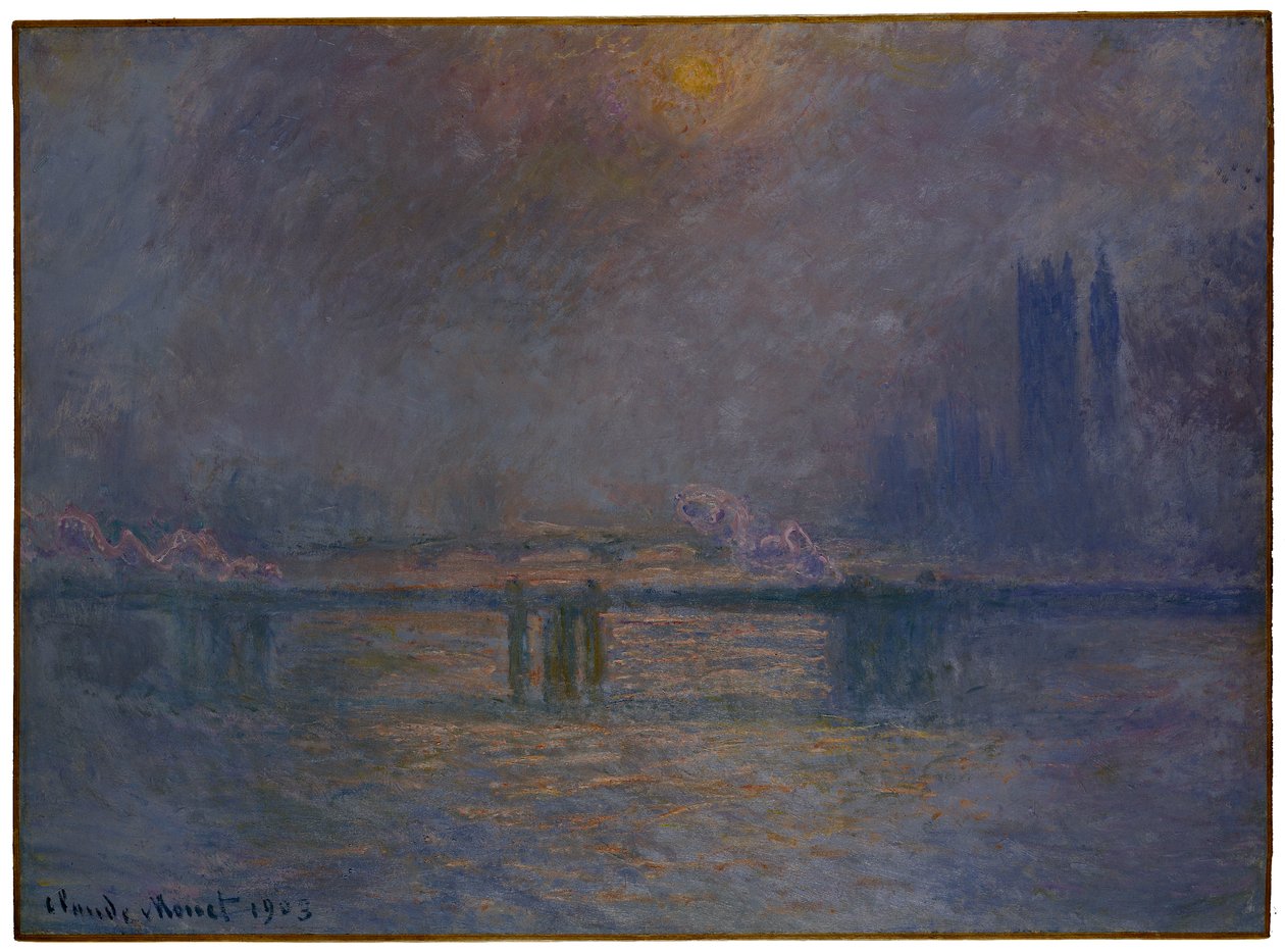 Charing Cross Bridge, Tamiza, 1900-03 autorstwa Claude Monet