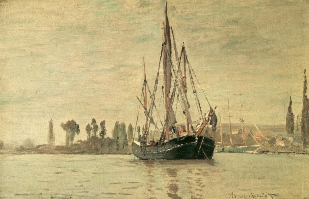 Chassemarée na kotwicy (Rouen) autorstwa Claude Monet