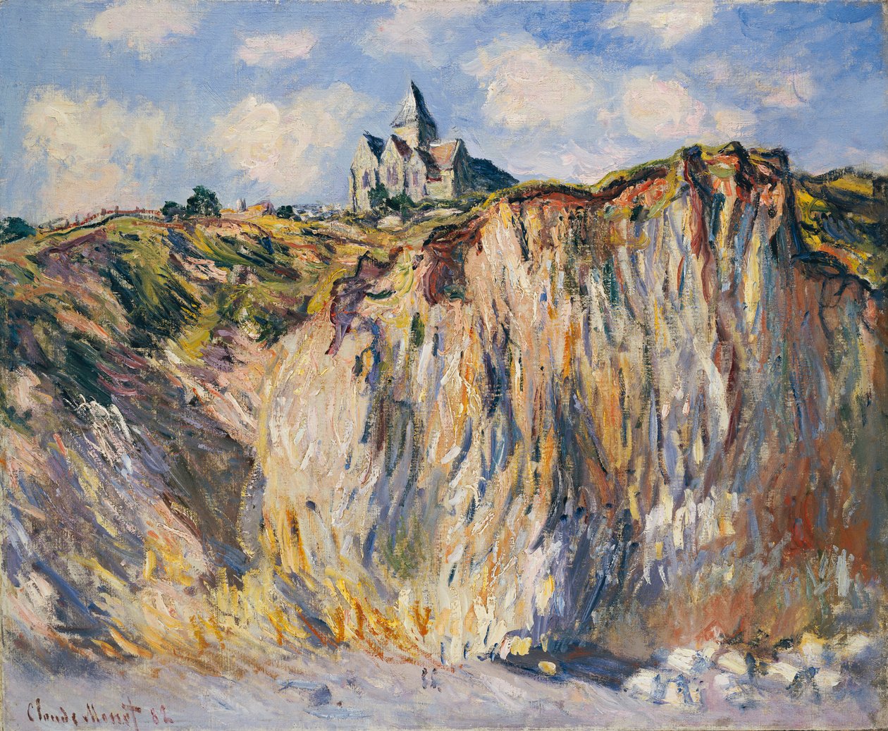 Kościół w Varengeville, rano, 1882 r. autorstwa Claude Monet