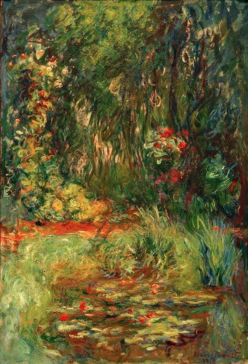 Róg stawu z liliami wodnymi autorstwa Claude Monet