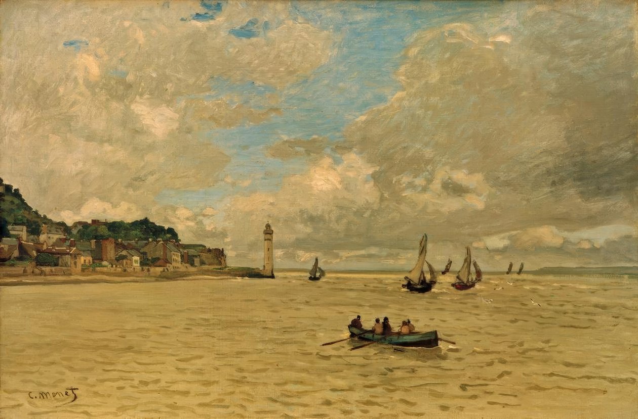 Latarnia morska w Honfleur autorstwa Claude Monet