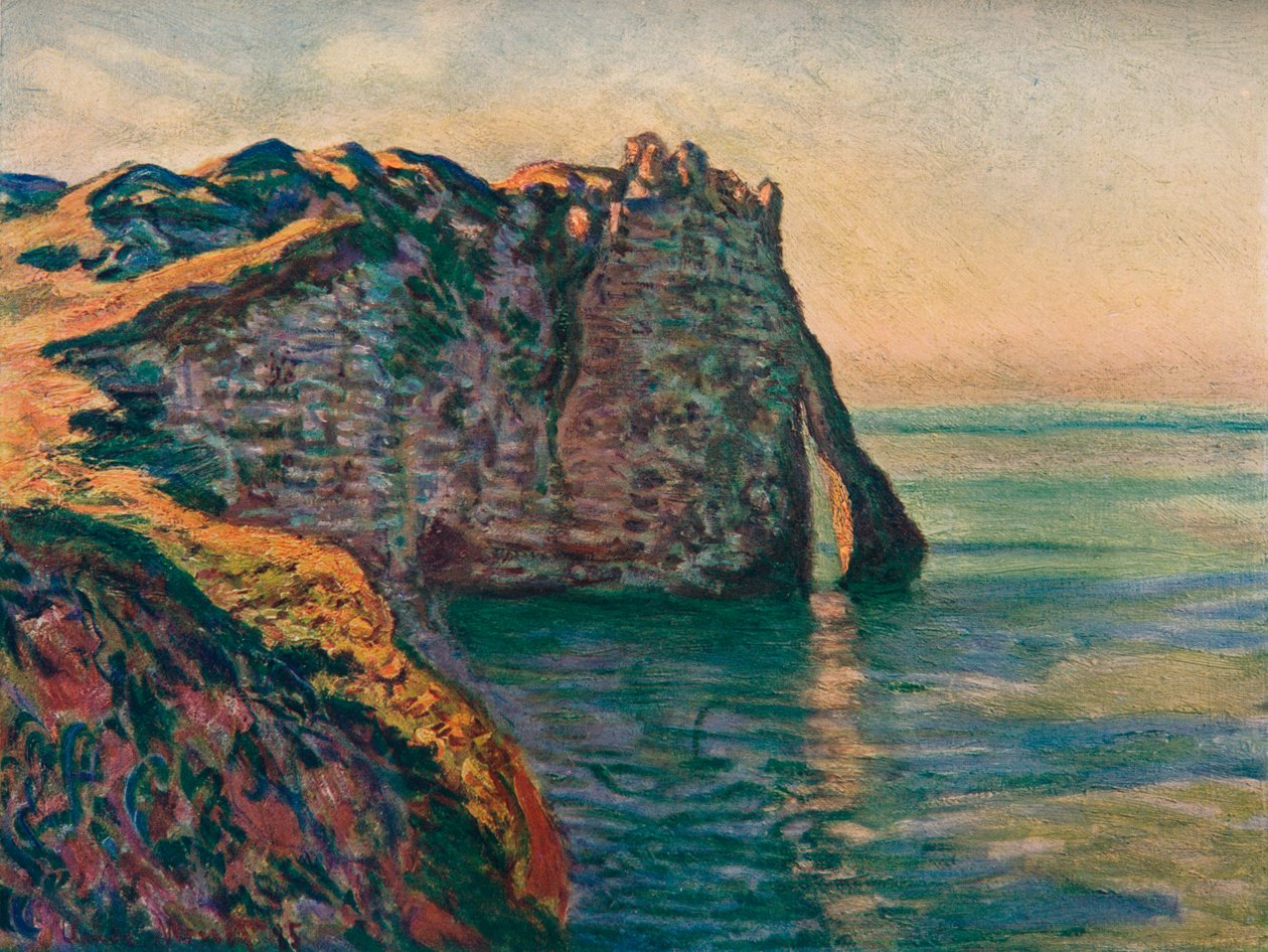 Klify w Etretat, 1885 autorstwa Claude Monet