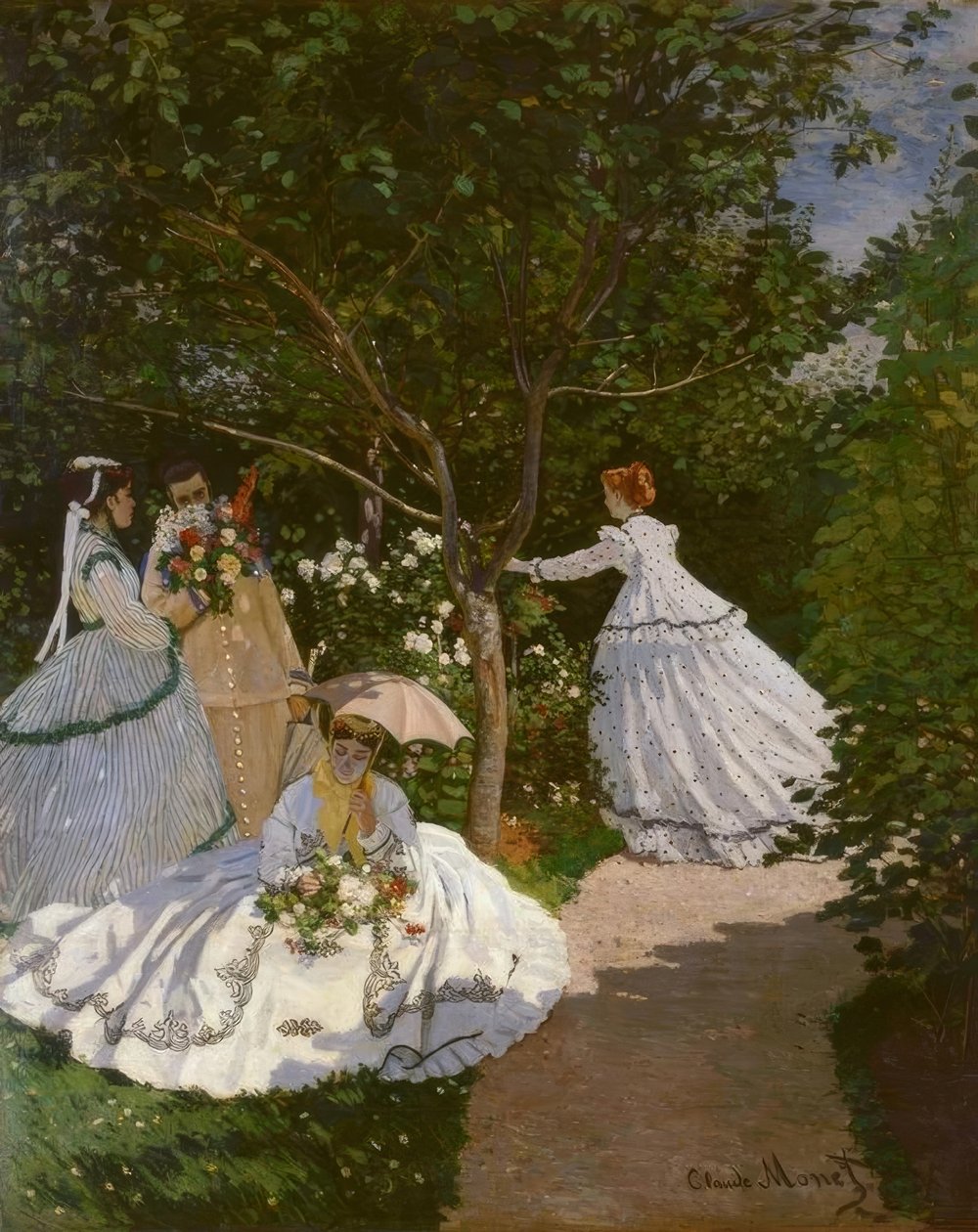Kobiety w ogrodzie autorstwa Claude Monet
