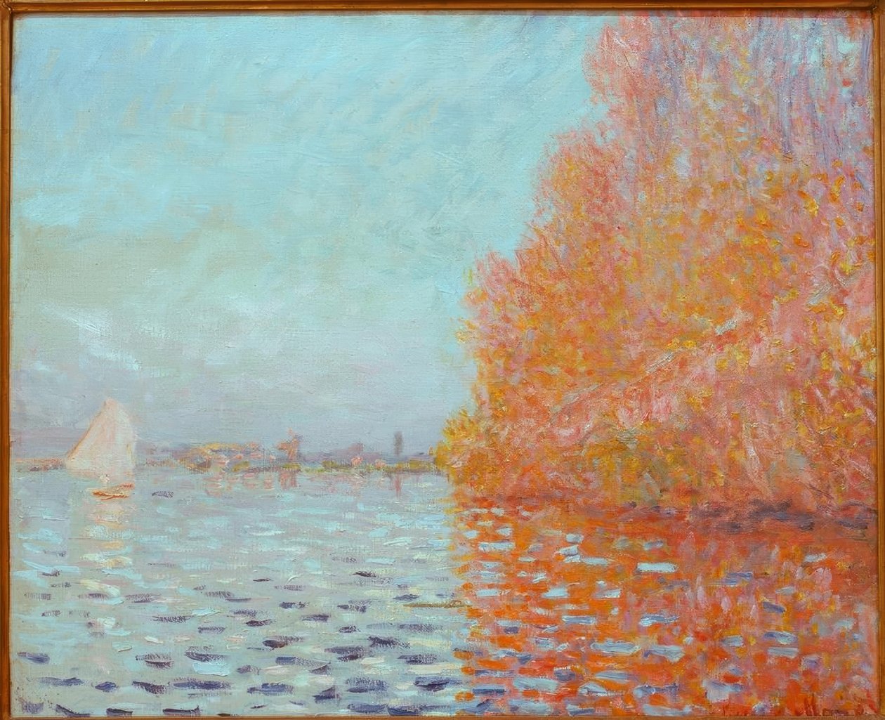Krajobraz rzeki, jesień autorstwa Claude Monet