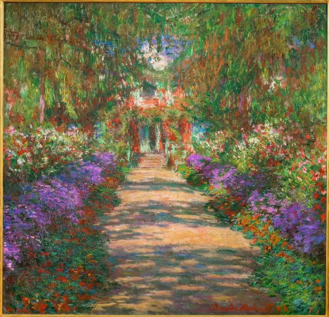 Ogród w Giverny autorstwa Claude Monet