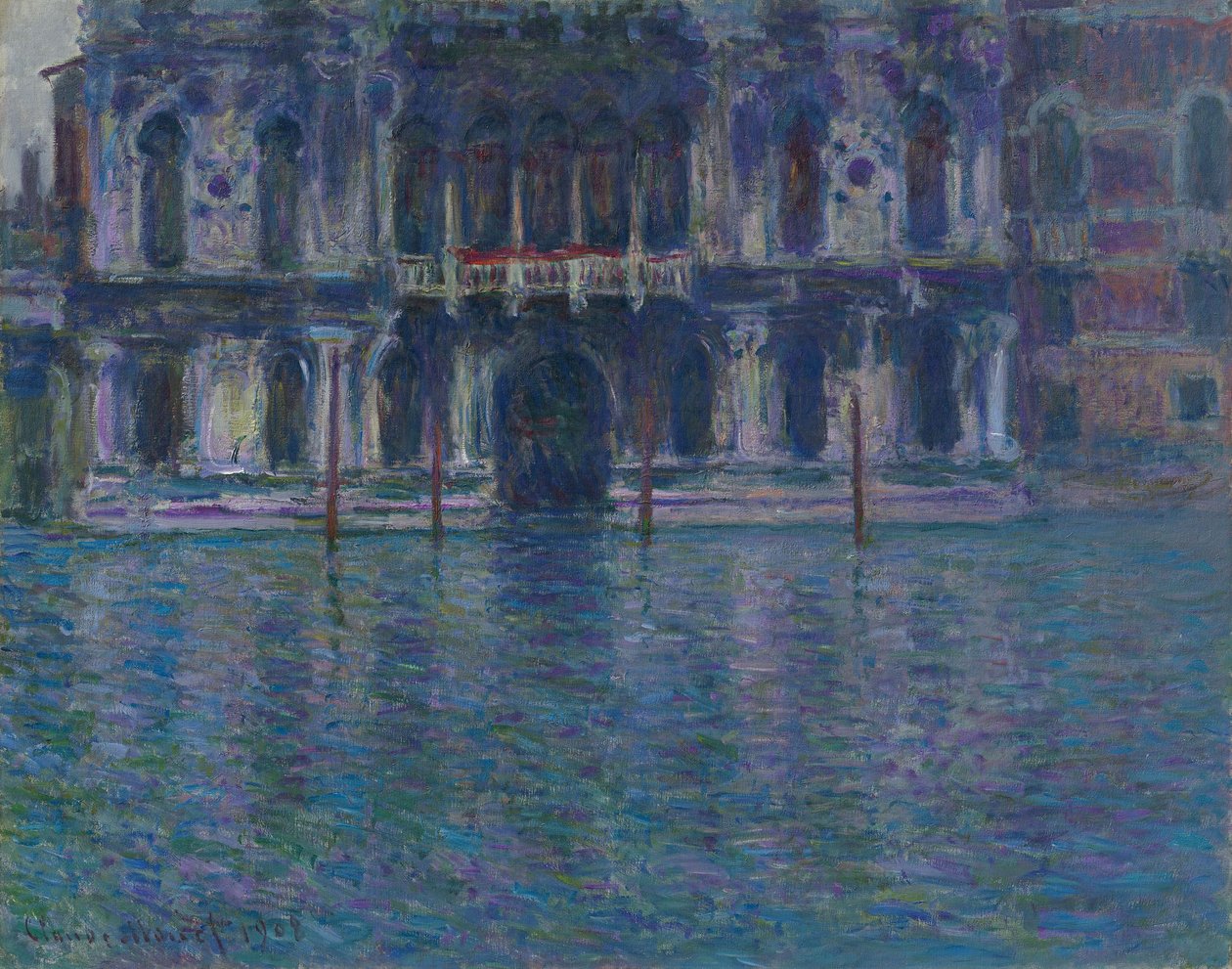 Niemiecki: Le Palais Contarini Le Palais Contarini autorstwa Claude Monet