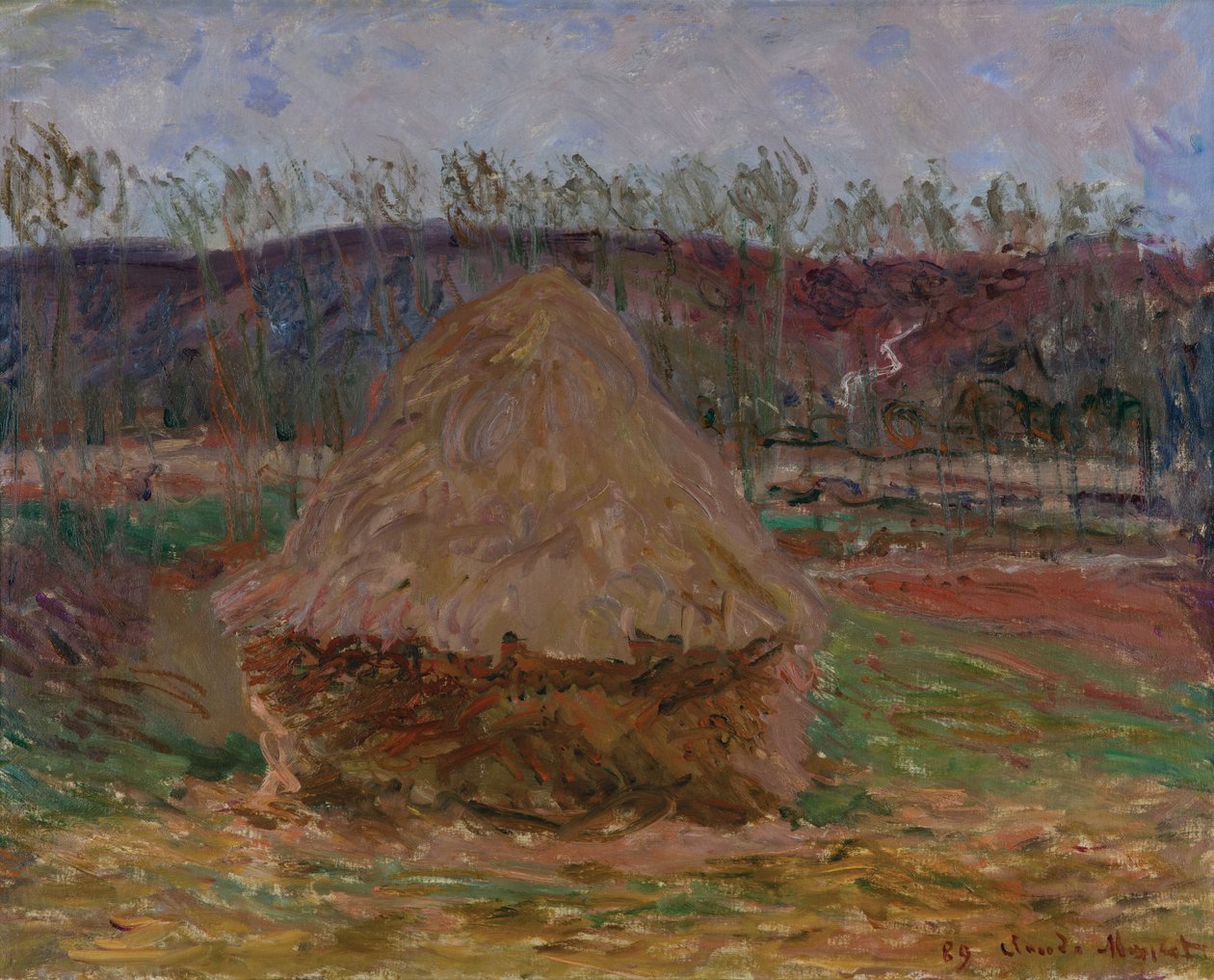 Stóg siana w Giverny autorstwa Claude Monet
