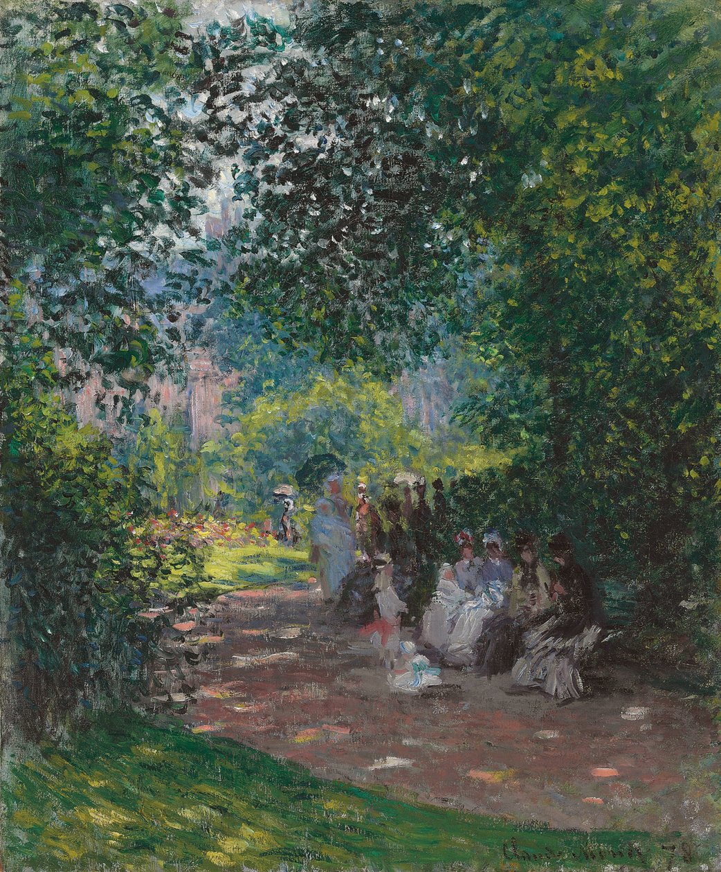 W parku Monceau, 1878 autorstwa Claude Monet