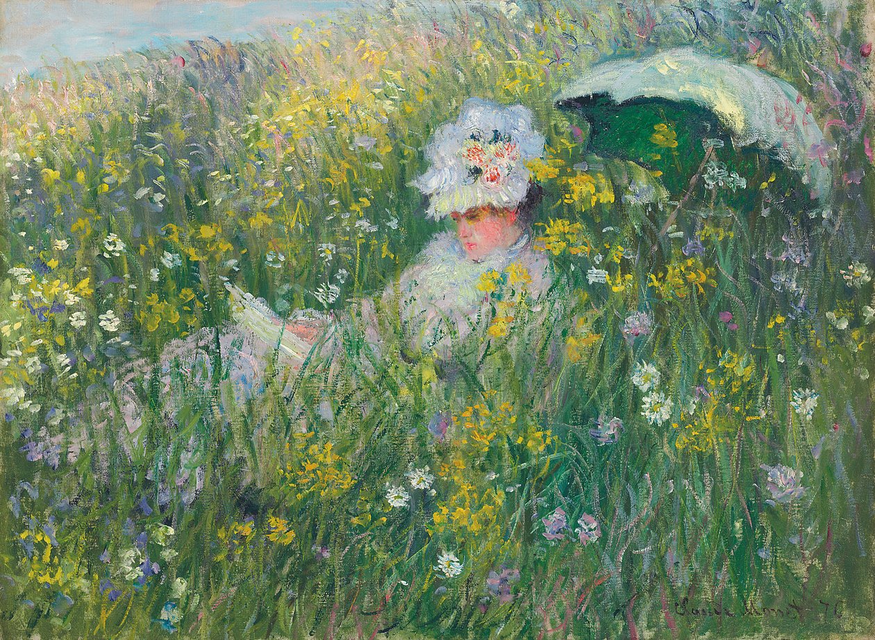 Na łące; Dans la Prairie, 1876 autorstwa Claude Monet