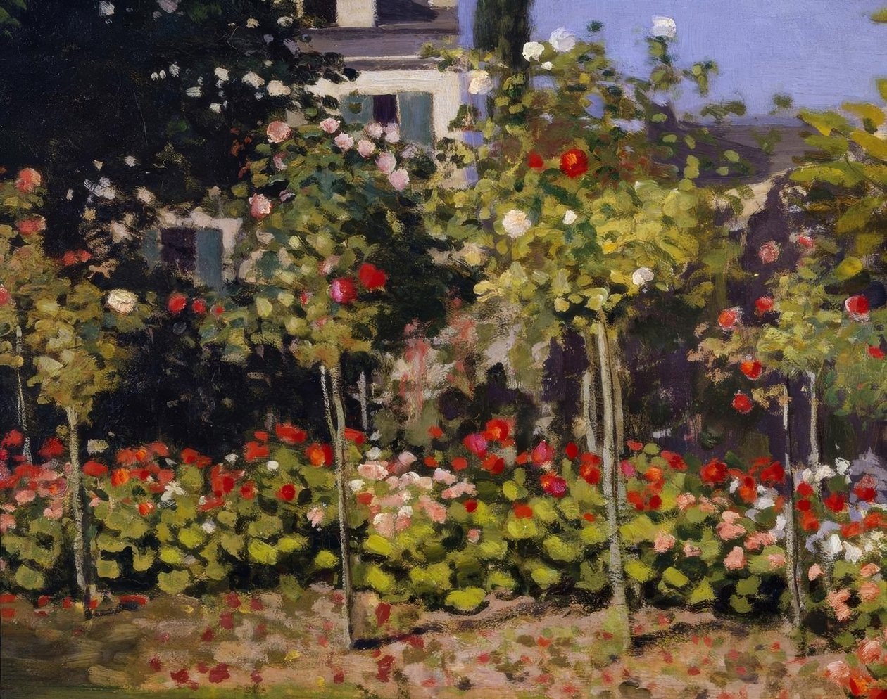 Kwitnący ogród autorstwa Claude Monet