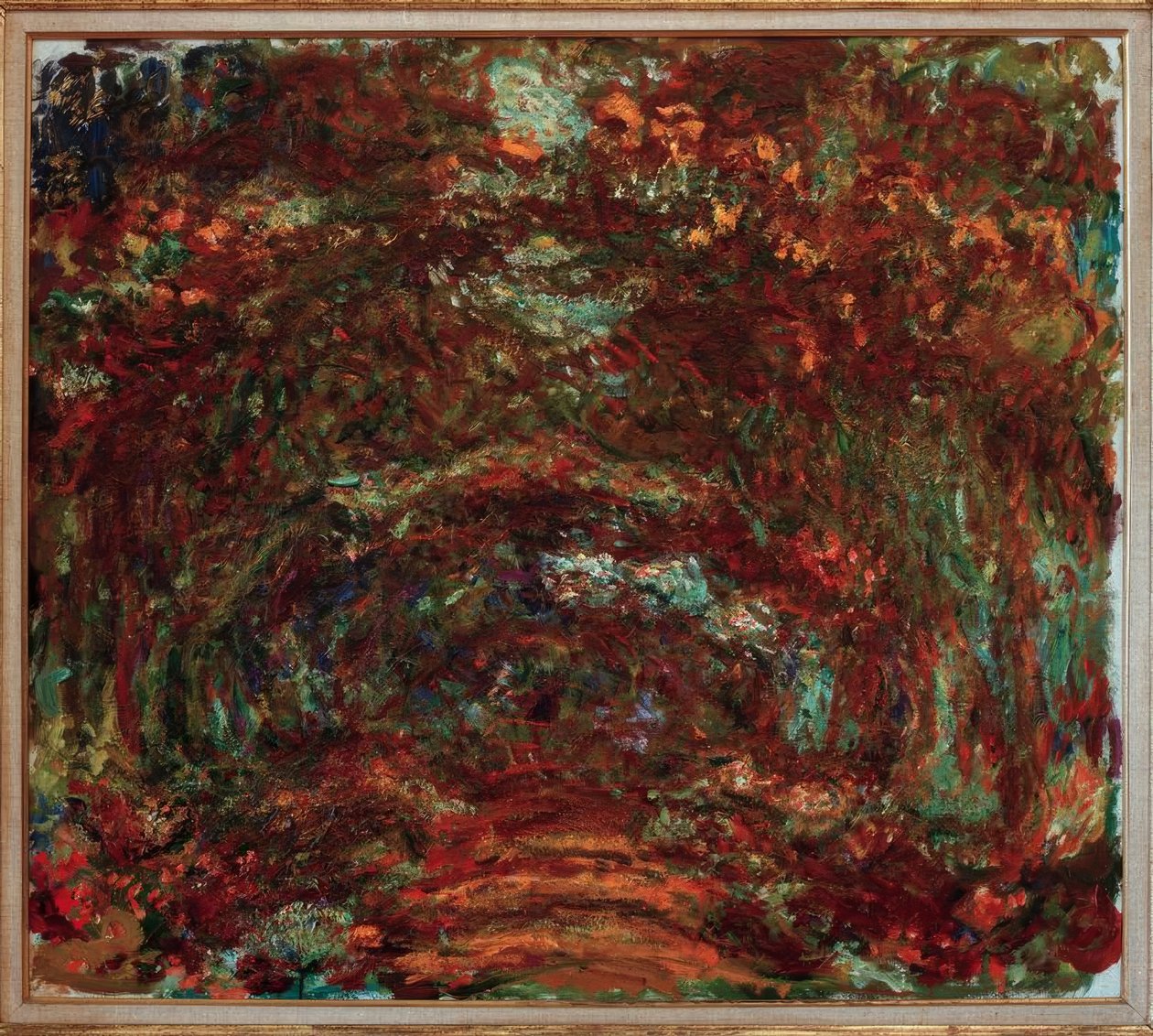 Allée des Rosiers (Die Rosenallee) autorstwa Claude Monet