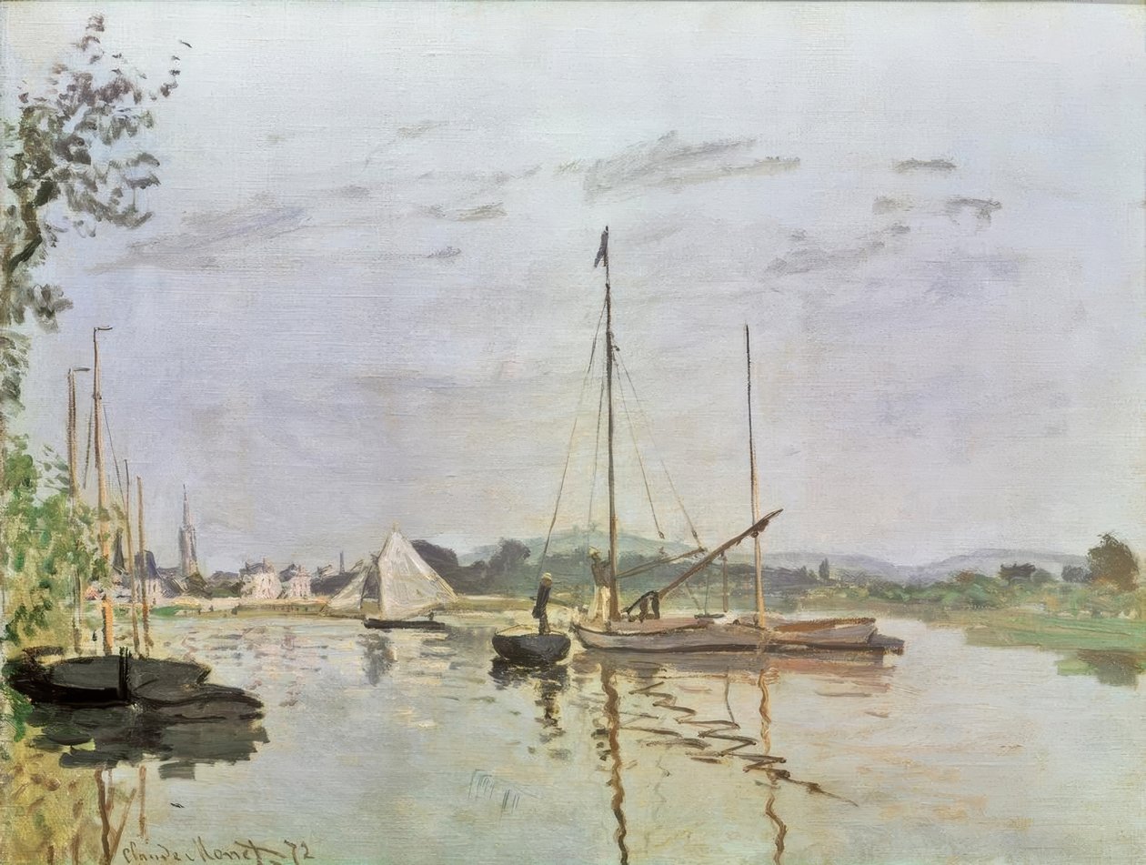 Łódź, Argenteuil autorstwa Claude Monet