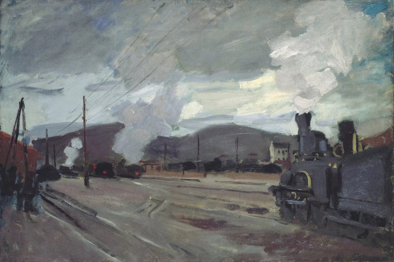 Stacja Argenteuil, 1872. autorstwa Claude Monet