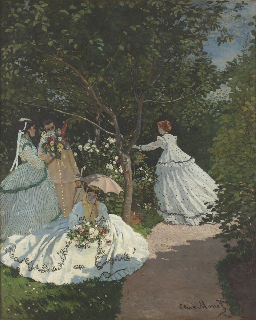Panie w ogrodzie autorstwa Claude Monet