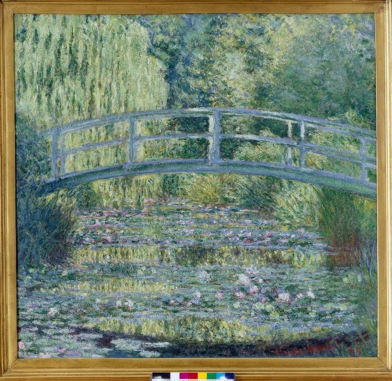 Staw lilii wodnych, zielona harmonia autorstwa Claude Monet