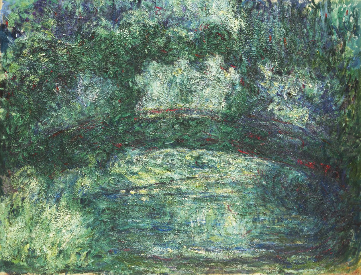 Most Japoński, 1918-1924 autorstwa Claude Monet
