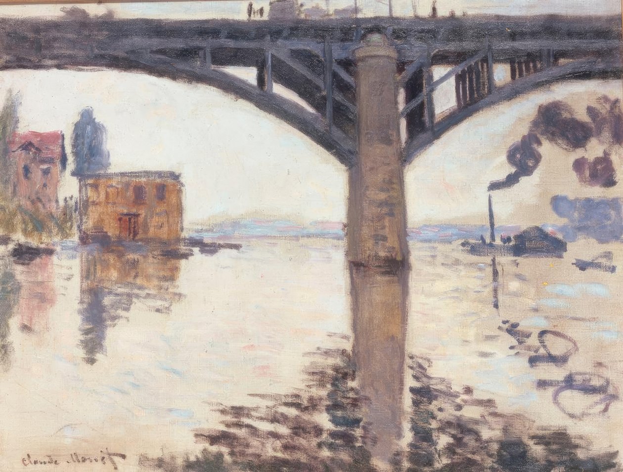 Most drogowy w Argenteuil autorstwa Claude Monet
