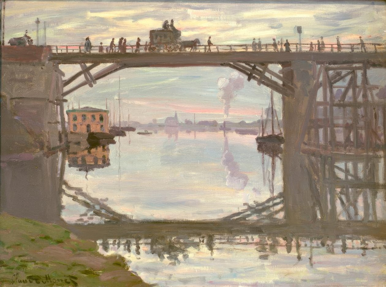 Drewniany most (Die Holzbrücke) autorstwa Claude Monet