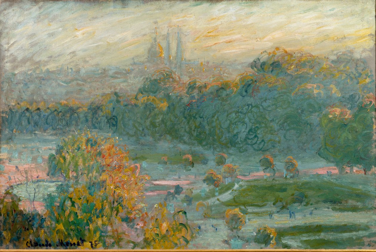 Les Tuileries, studium autorstwa Claude Monet