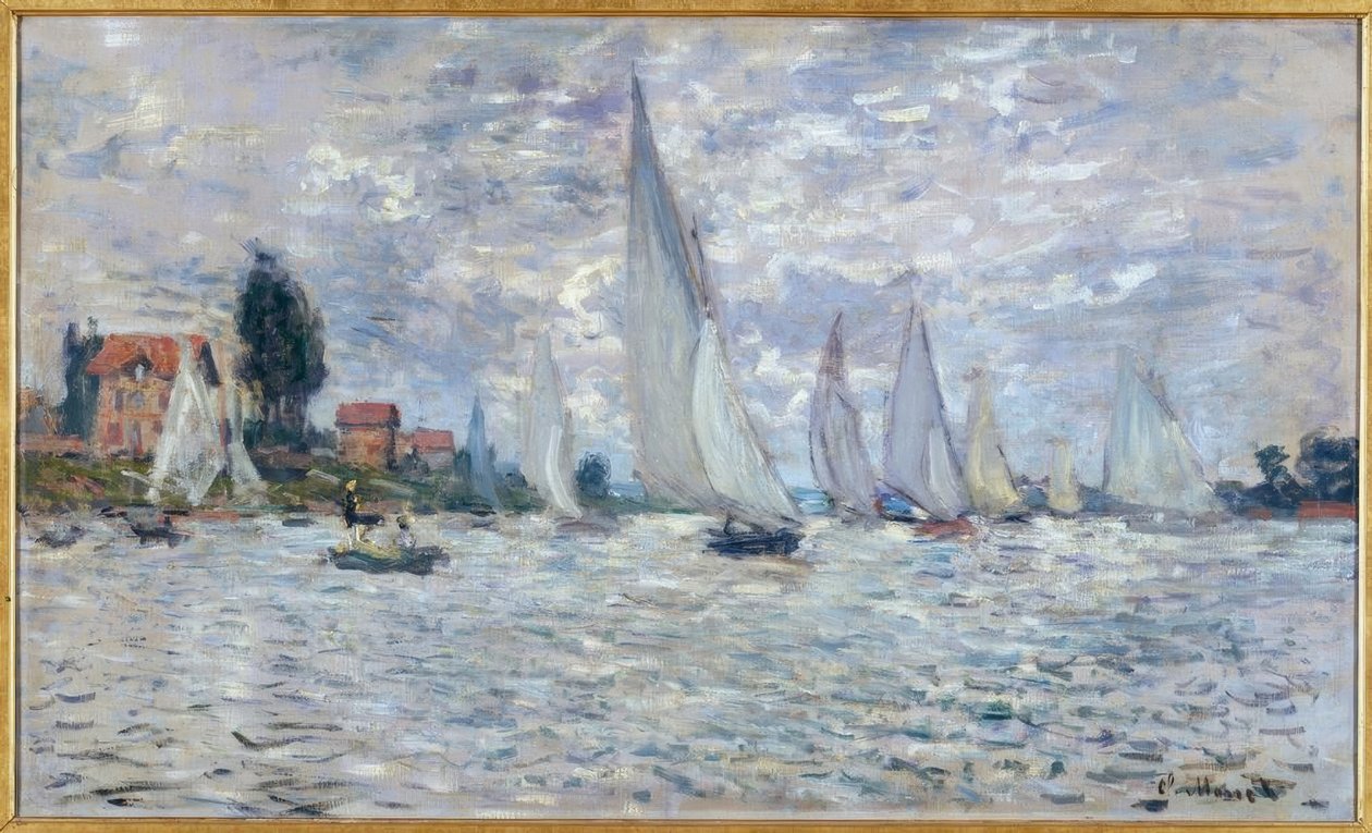 Łodzie. Regaty w Argenteuil autorstwa Claude Monet