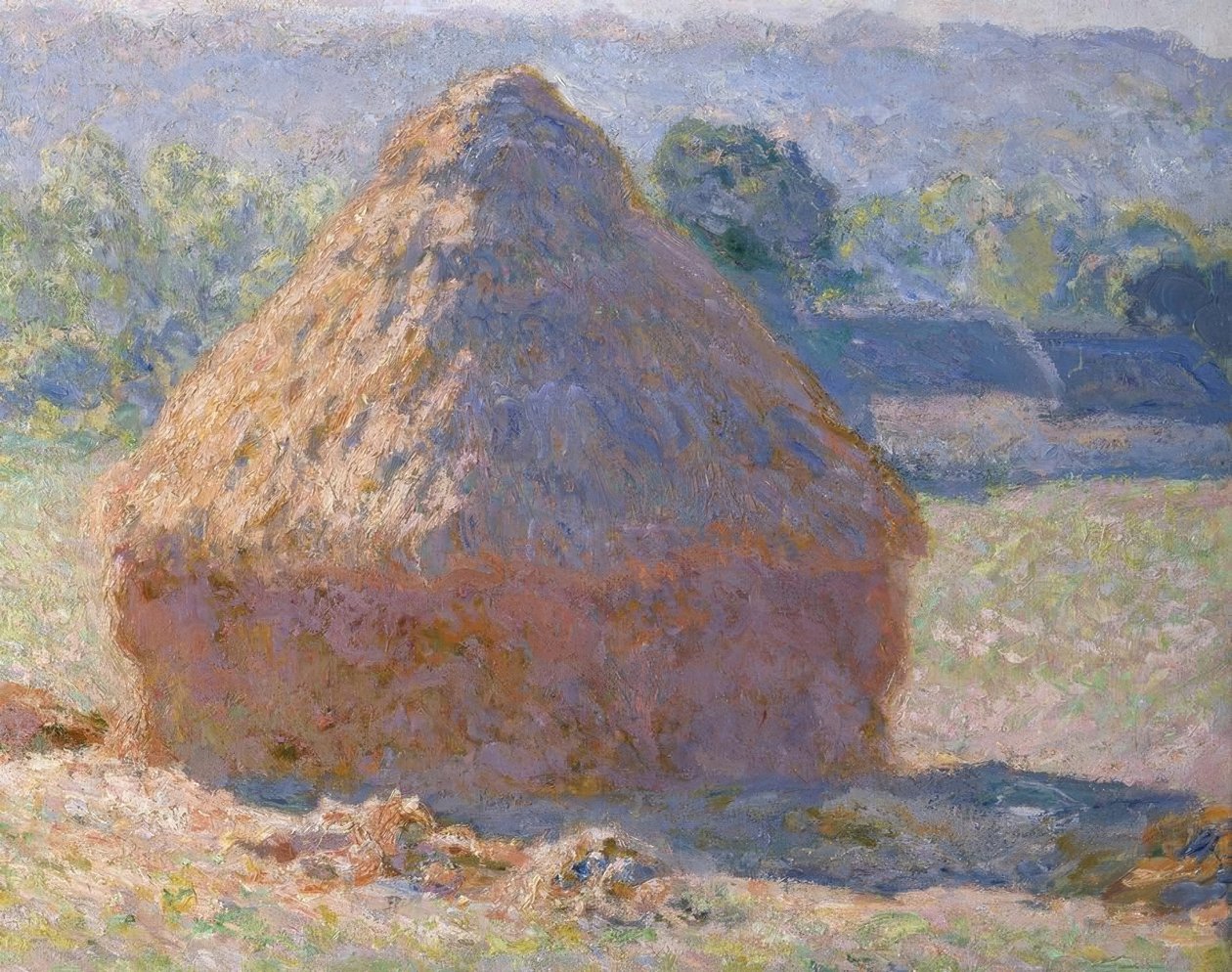 Stogi siana, koniec lata autorstwa Claude Monet