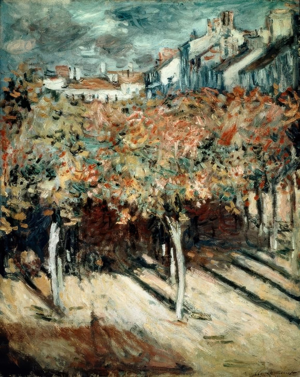 Lipy w Poissy autorstwa Claude Monet