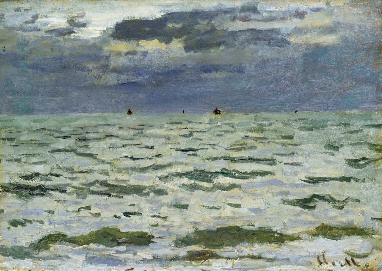 Marynarka wojenna, Le Havre, ok. 1866 r. autorstwa Claude Monet