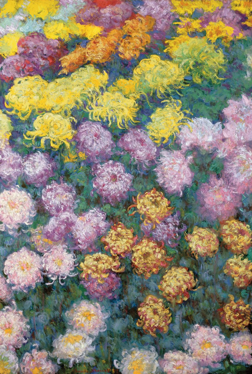 Masyw Chrysanthemes autorstwa Claude Monet
