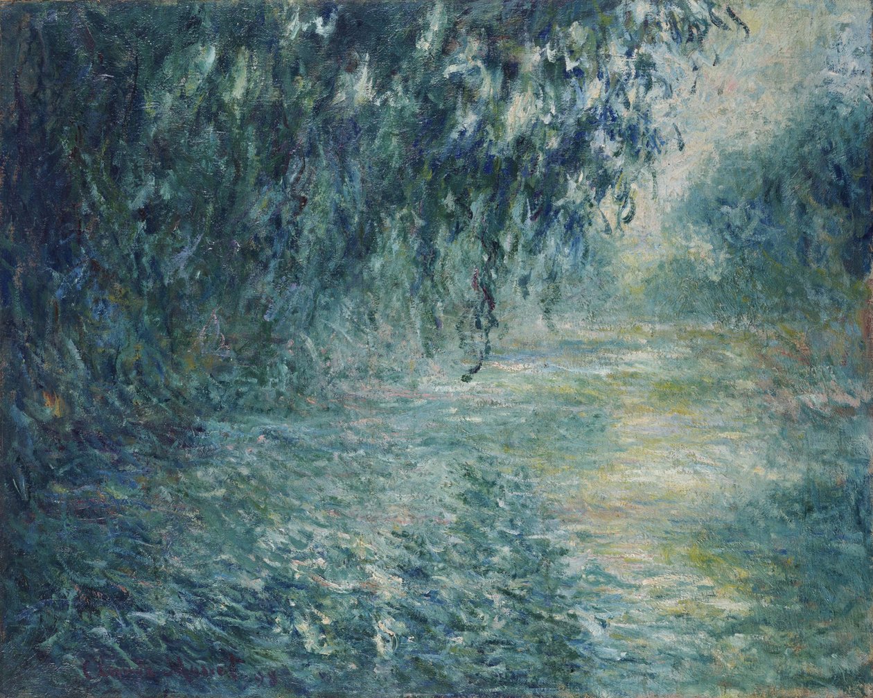 Poranek nad Sekwaną, 1898 autorstwa Claude Monet