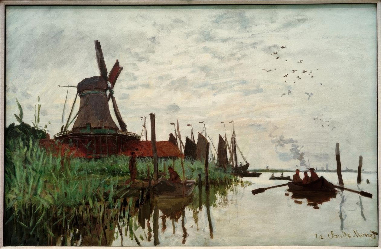 Młyn w Zaandam autorstwa Claude Monet