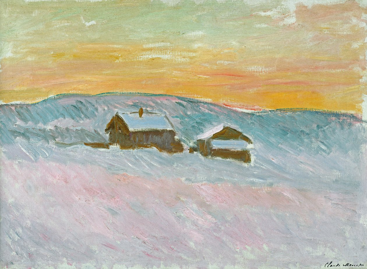 Norweski Krajobraz, Niebieskie Domy, 1895 autorstwa Claude Monet