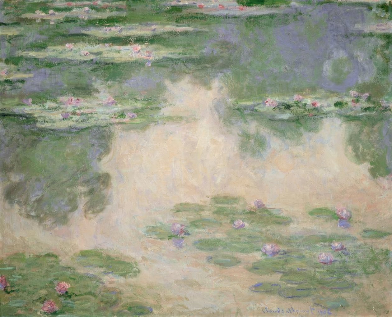 Nimfy autorstwa Claude Monet