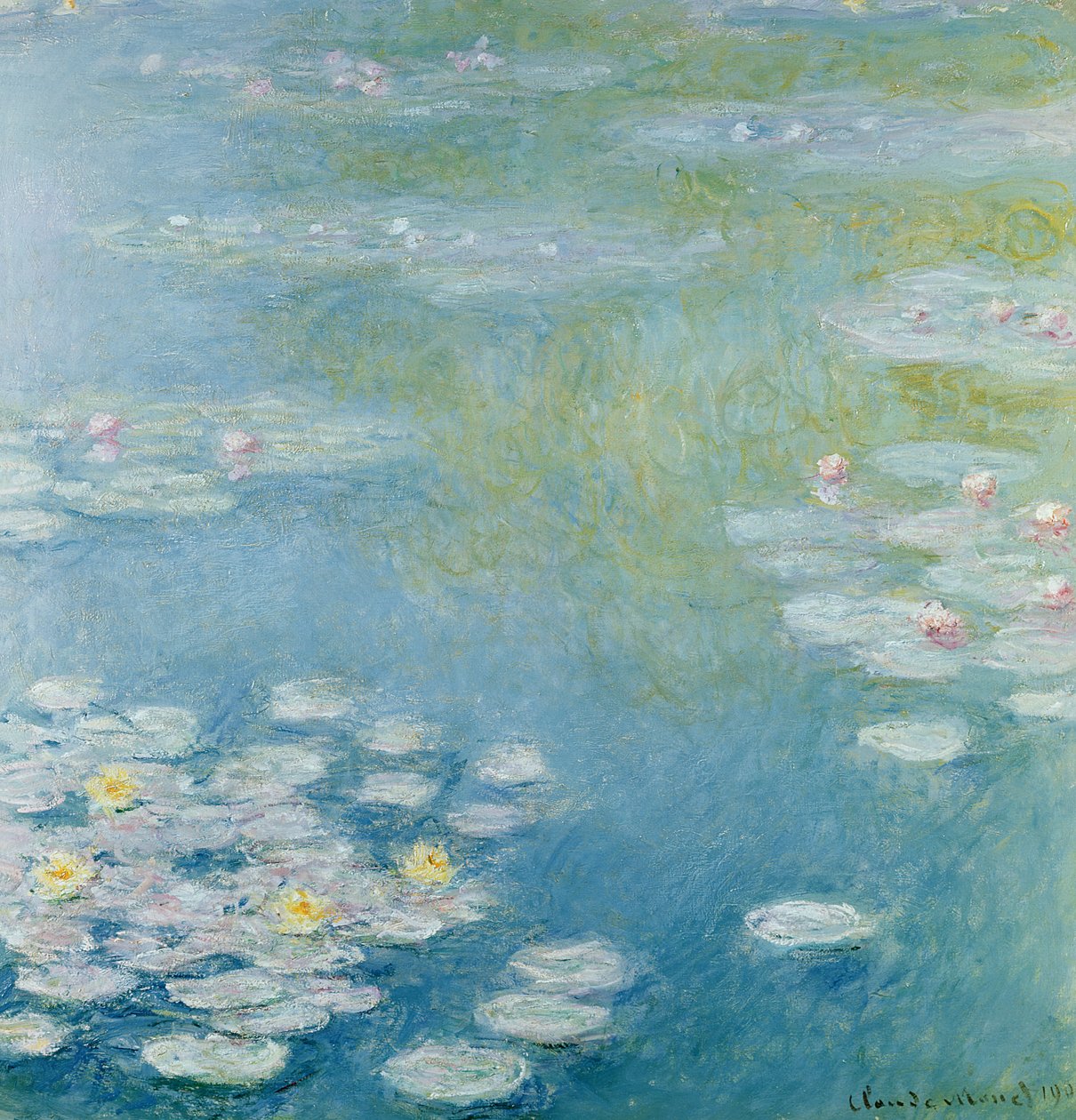 Nympheas w Giverny autorstwa Claude Monet